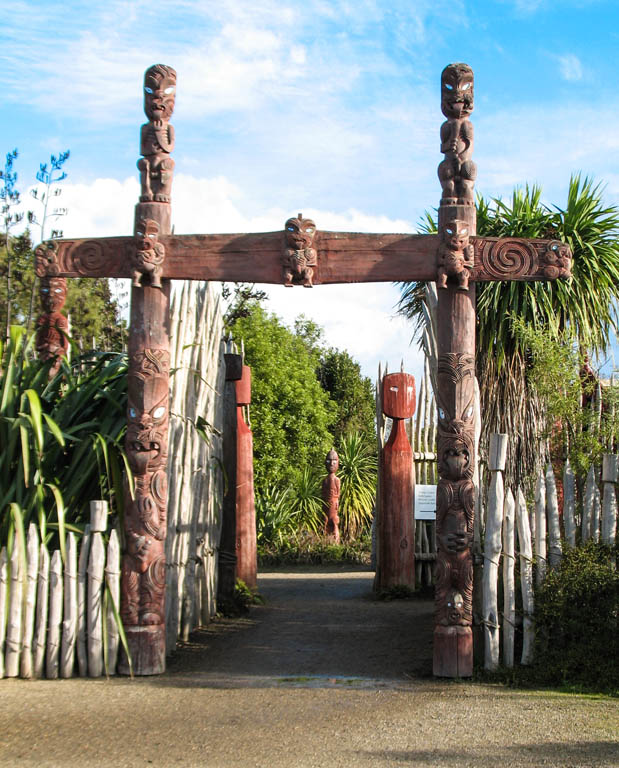 Entrée du Jardin Maori Te Parapara (Hamilton Garden)