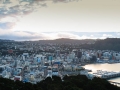 Wellington vu du Mont Victoria au coucher de soleil